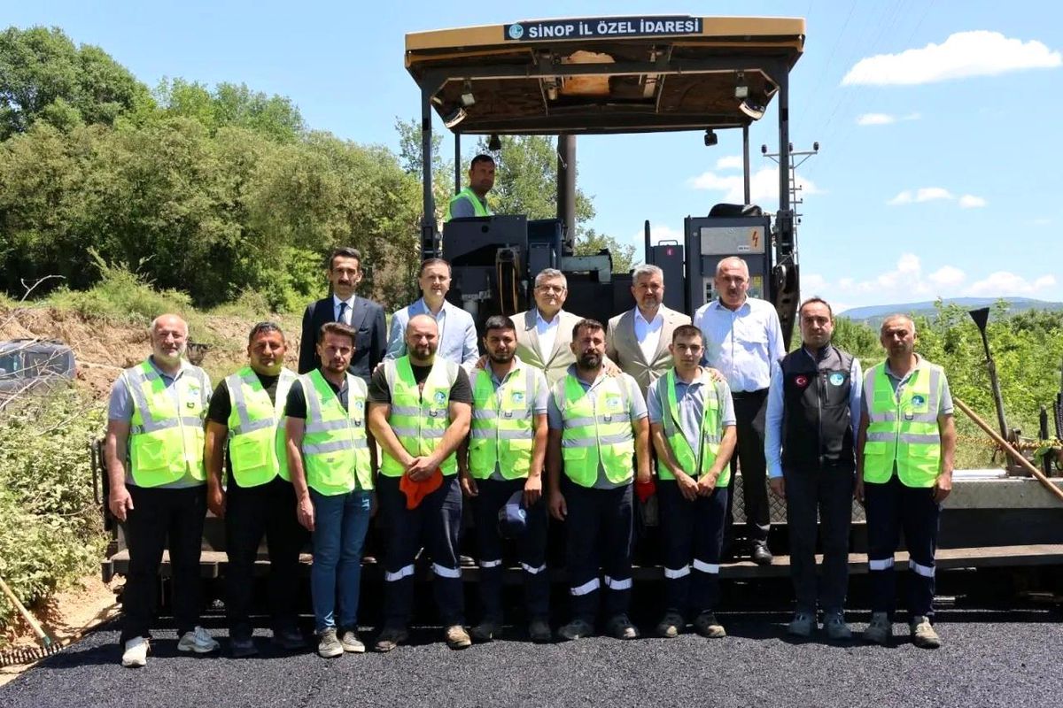 Sinop'ta asfalt sezonu başladı