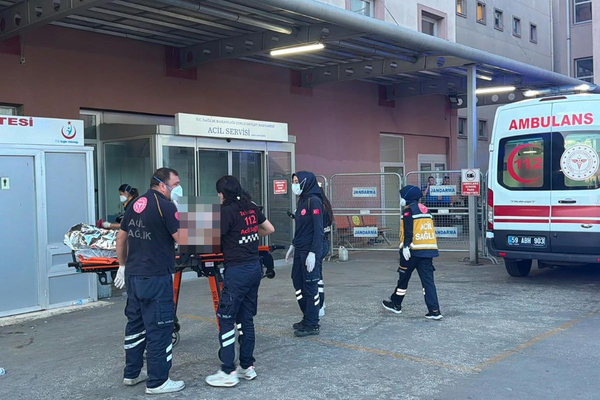 Tekirdağ'daki kimya fabrikasında patlama sonrası olay yeri