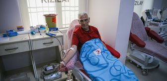 Türk Kızılaya bağışladığı 326 ünite kanla hastalara umut oldu