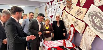 Türkeli'de Halk Eğitim Merkezi kursiyerlerince yıl sonu sergisi açıldı
