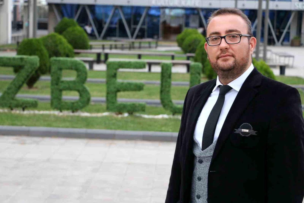 Yapay zeka ve siber güvenlik temalı soyut görsel