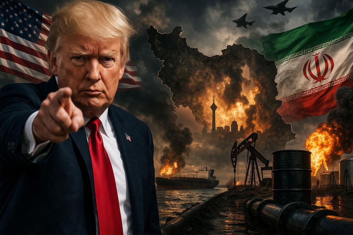 ABD Başkanı Donald Trump konuşma yaparken