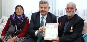 Vali Ergün'den şehit aileleri ve gaziye ziyaret