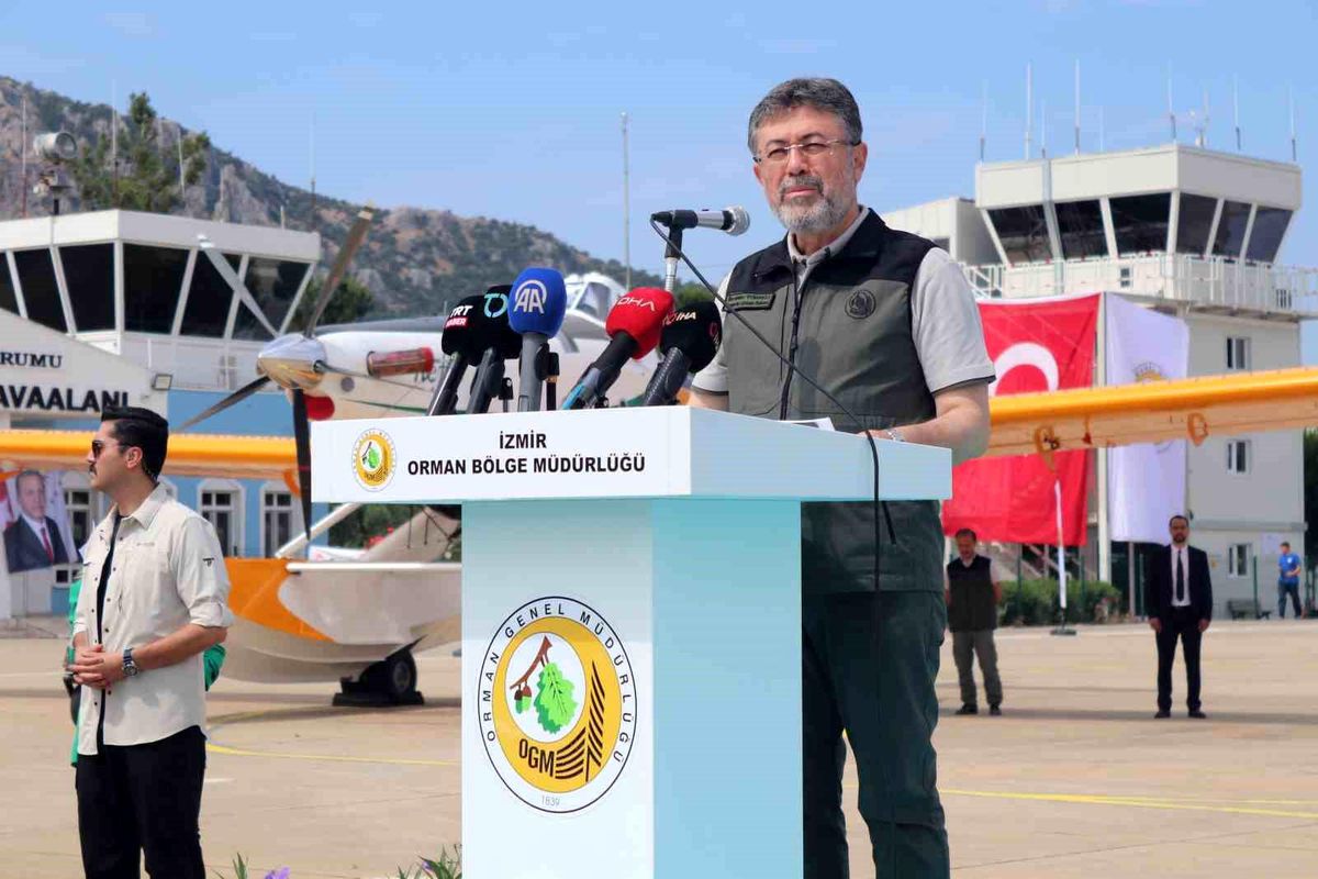 Bakan Yumaklı: Yeşil vatanı havadan koruyoruz