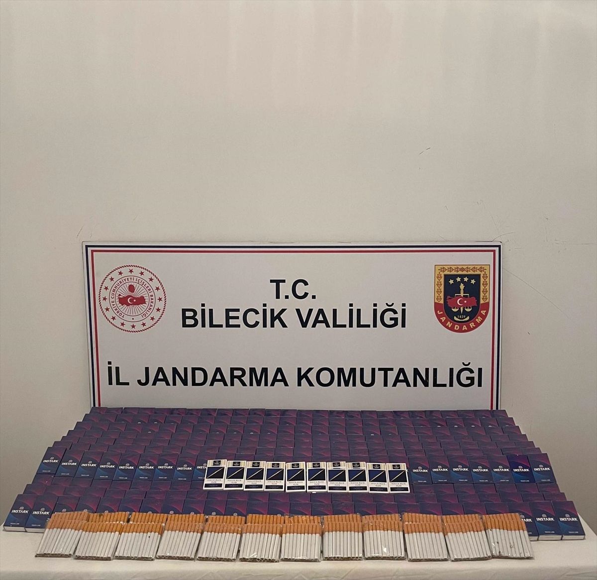 Bilecik'te 9 bin 900 doldurulmuş makaron ele geçirildi