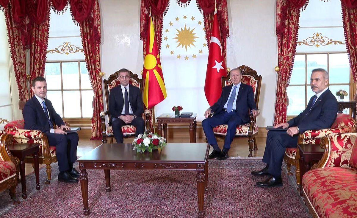 Cumhurbaşkanı Erdoğan, Kuzey Makedonya Başbakanı Mickoski'yi kabul etti