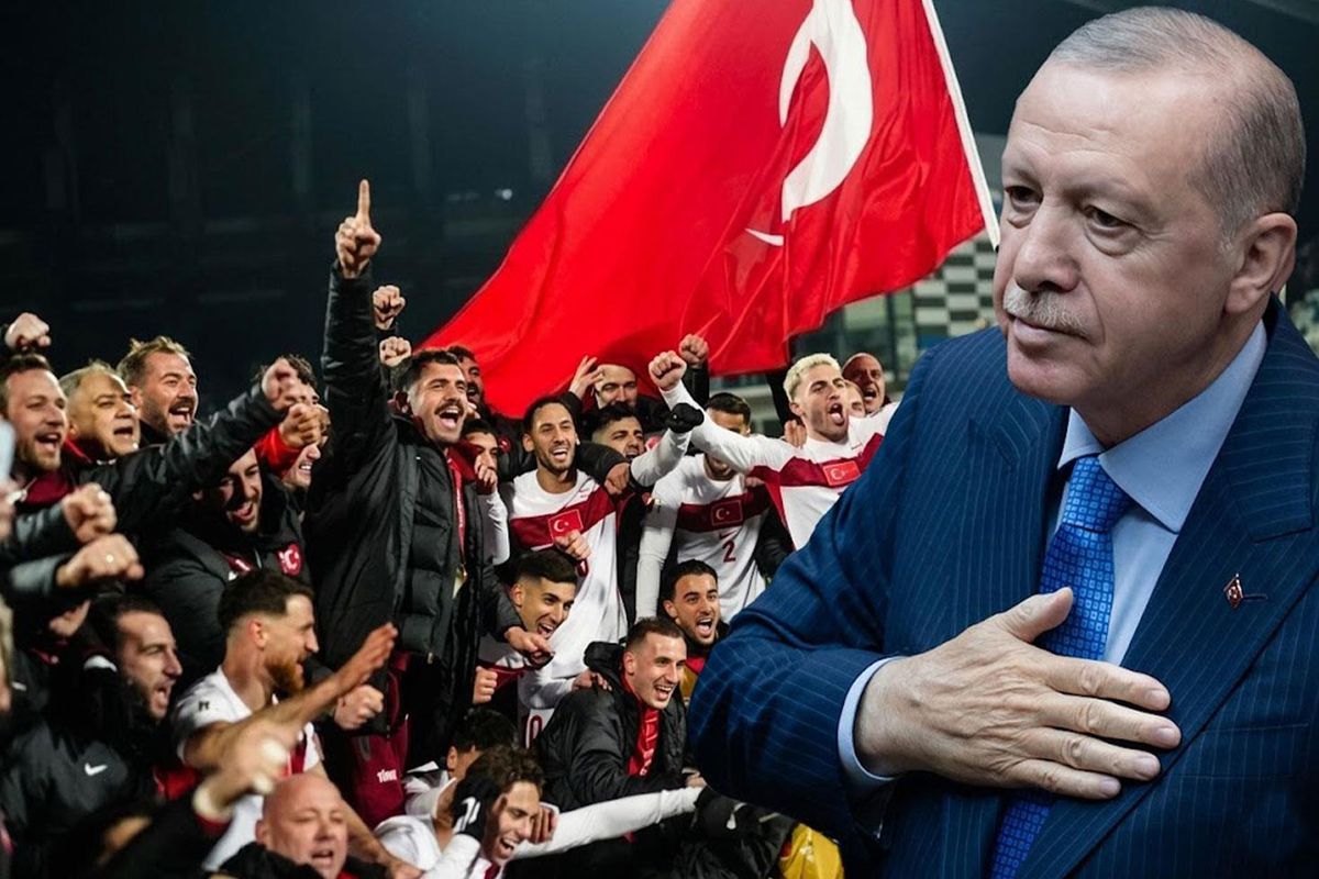 Cumhurbaşkanı Recep Tayyip Erdoğan milli takıma sesleniyor.