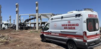 Diyarbakır'da üzerlerine beton blok düşen işçilerden biri öldü, diğeri yaralandı