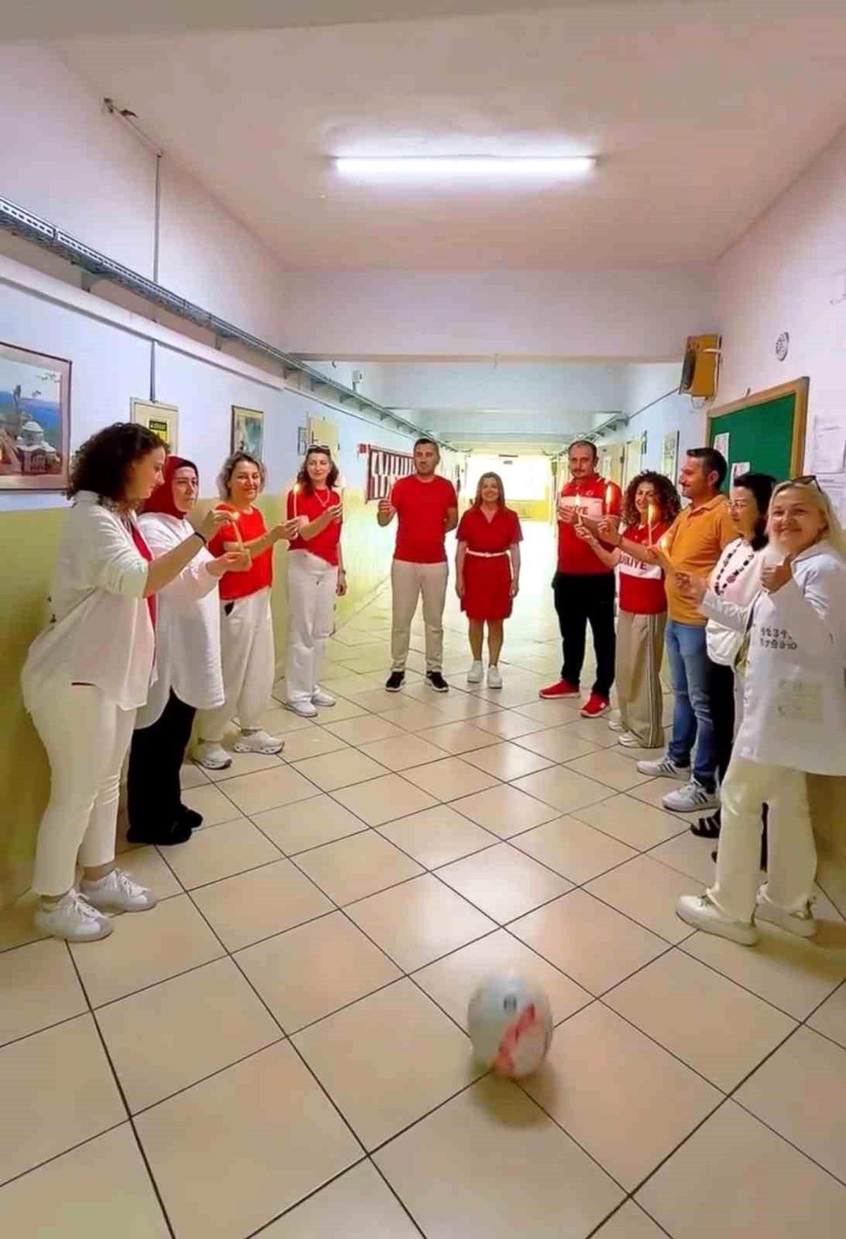 Samsun'da öğretmenlerden A Milli Takım'a klipli destek