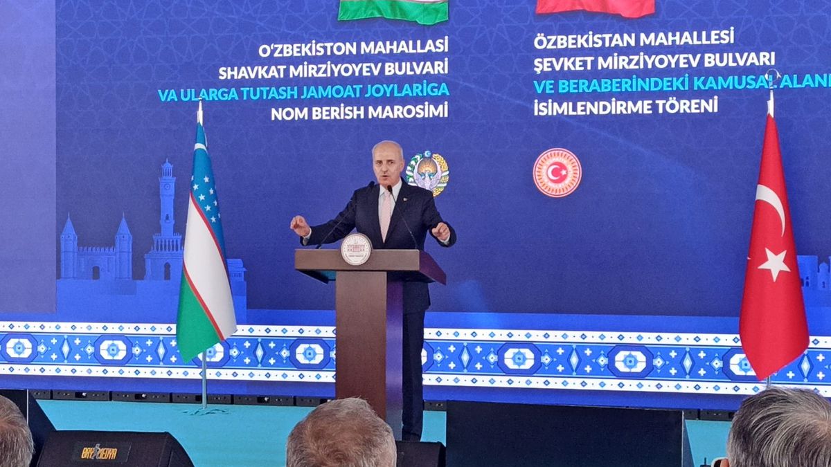 TBMM Başkanı Numan Kurtulmuş ve Özbekistan Yasama Meclisi Başkanı Nuriddin İsmailov'un katıldığı Özbekistan Mahallesi açılış töreni.