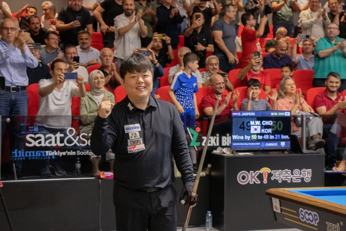 3 Bant Bilardo Dünya Kupası'nda Güney Koreli Cho, birinci oldu