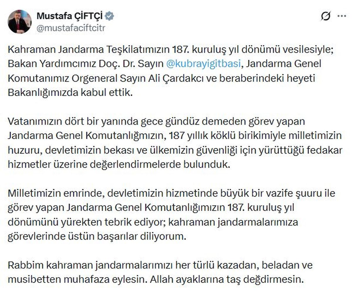 İçişleri Bakanı Mustafa Çiftçi