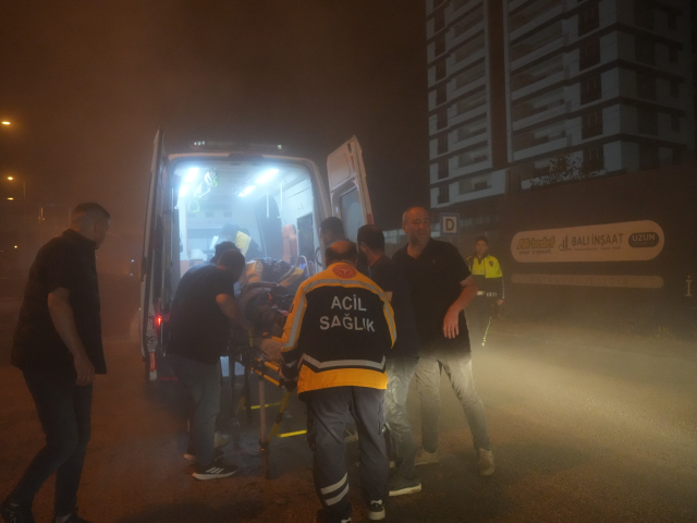Accident scene at Alparslan Türkeş Boulevard