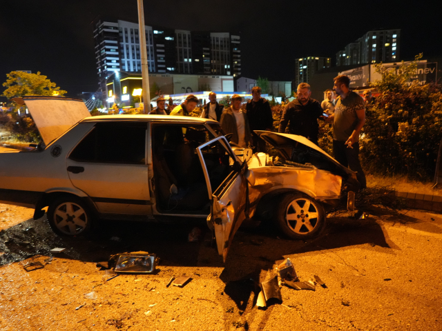 Fire and accident scene