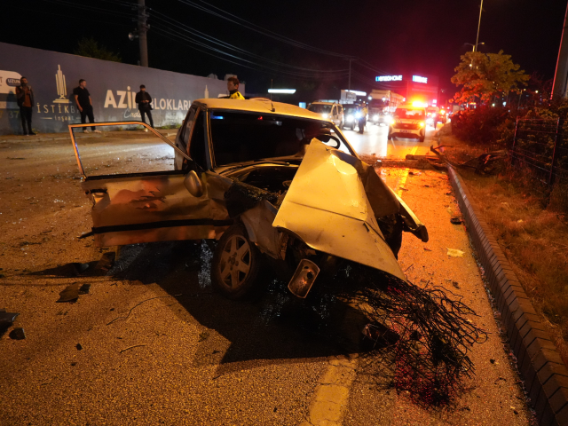 Emergency response teams at accident scene