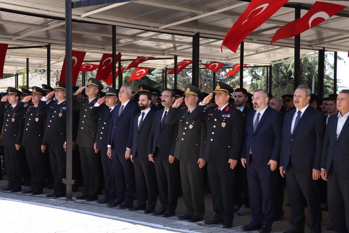 Jandarma'nın 187. kuruluş yıl dönümü töreninden bir görüntü.