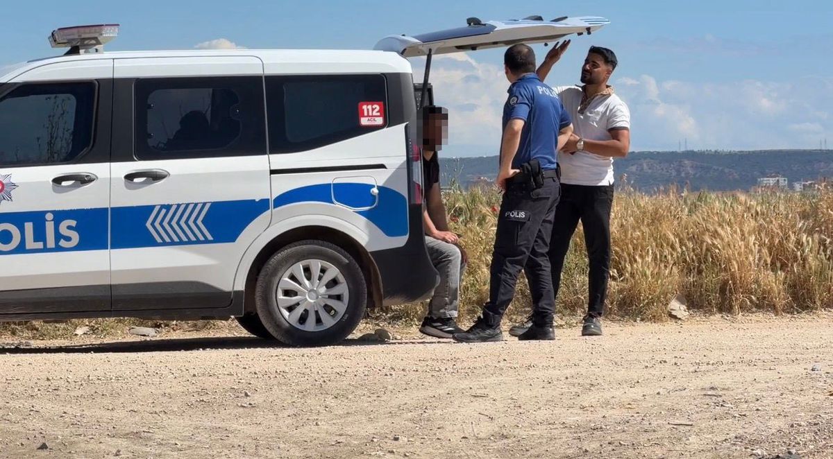Eskişehir'de eşinin otomobilini ateşe veren adamın aracın yanındaki görüntüsü