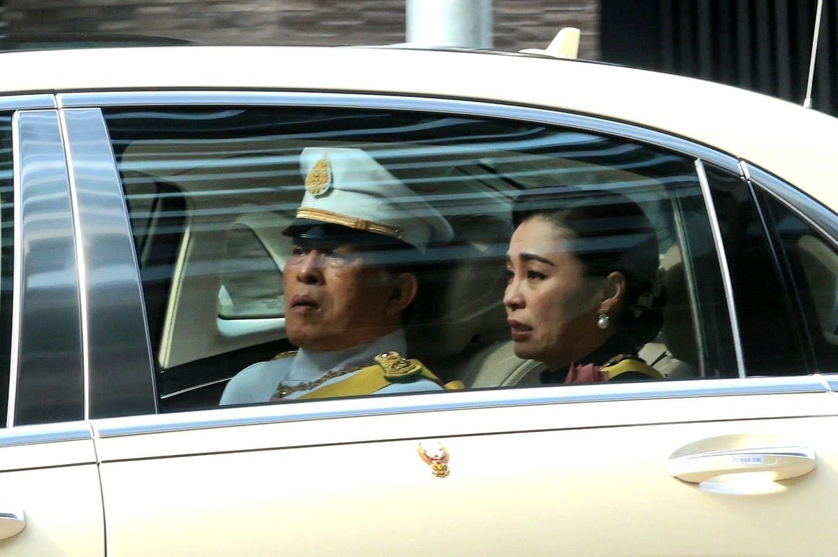 Tayland Prensesi Bajrakitiyabha Mahidol'un cenaze töreninden bir görüntü