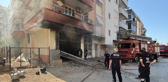 Antalya'da bir apartmanın depo kısmında çıkan yangın söndürüldü