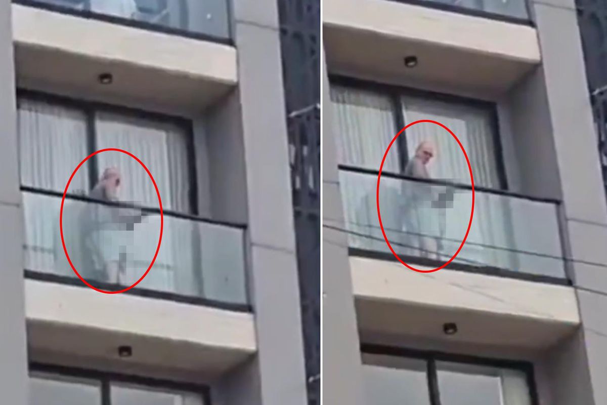 Balkonda infial yaratan görüntü! Çocuğu görünce çığlığı bastılar
