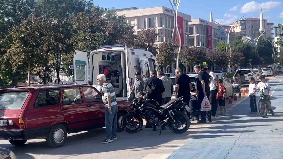 Çorum'da motosiklet kazası: 1 yaralı