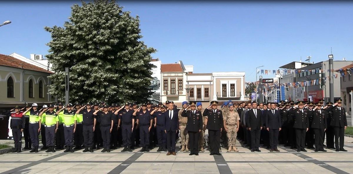 Edirne'de jandarmanın kuruluşunun 187'inci yılı törenle kutlandı