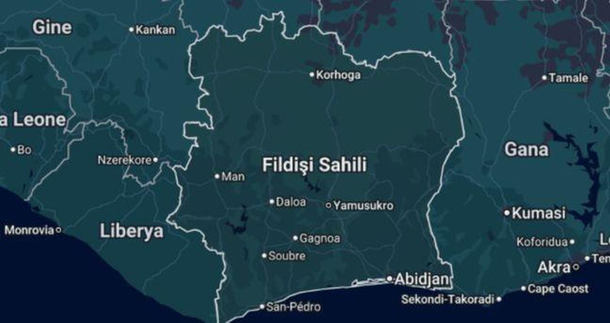 Fildişi Sahili bayrağı ve futbolcuları