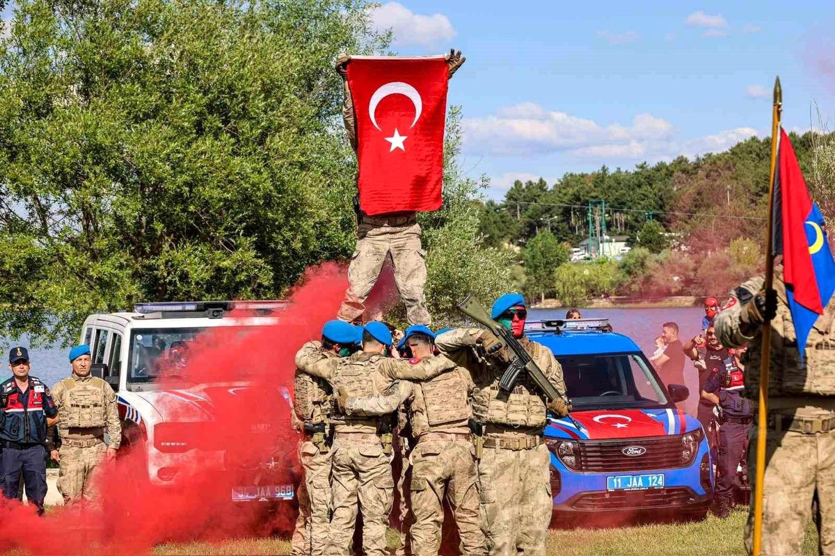 Bilecik'te Jandarma Teşkilatı'nın 187. yıl dönümü kutlamalarından genel görünüm.