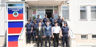 Kaymakam Kayabaşı ve Başkan Özdemir'den jandarmaya 187. yıl ziyareti
