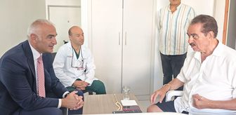 Bakan Ersoy'dan İbrahim Tatlıses'e geçmiş olsun ziyareti
