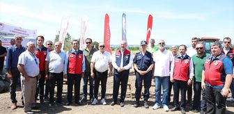 Biga'da Mera Islah Projesi kapsamında arpa hasadı düzenlendi