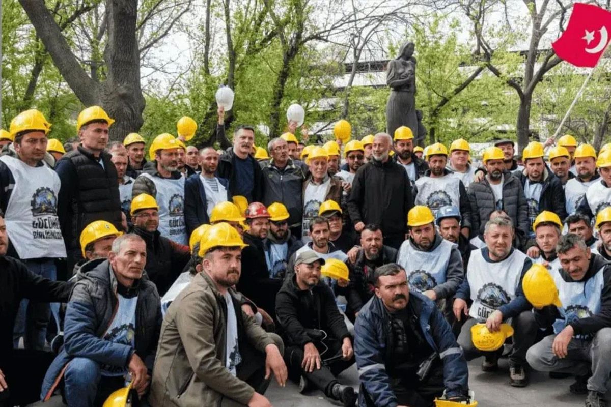 Eylem yapan Doruk Madencilik işçileri işverenle uzlaştı