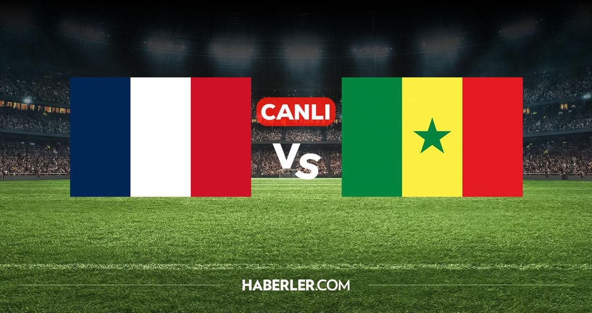 Fransa ve Senegal milli takımları futbol maçı