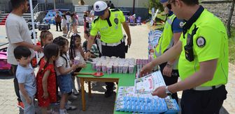Gemerek'te anaokulu öğrencilerine trafik eğitimi verildi