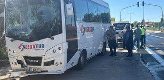 Kırşehir'de işçi servislerinin karıştığı kazada 17 kişi yaralandı