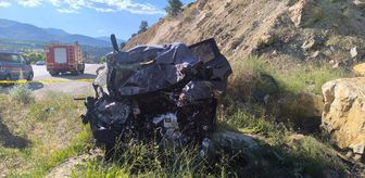 Malatya'da devrilen otomobilin sürücüsü öldü
