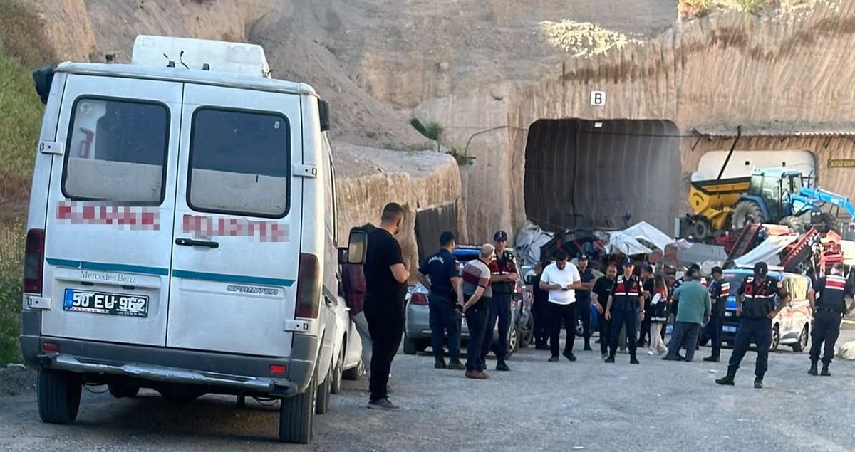 Nevşehir'de devrilen forkliftin sürücüsü öldü