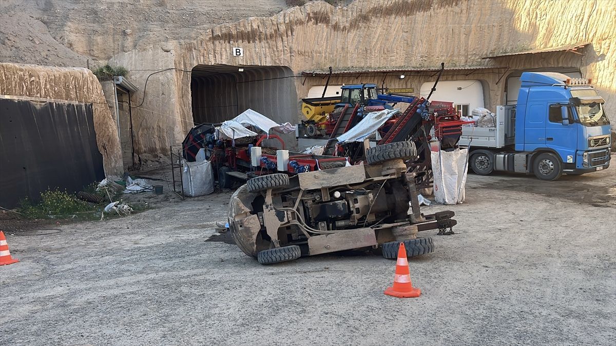 Nevşehir'de forkliftin altında kalan sürücü hayatını kaybetti