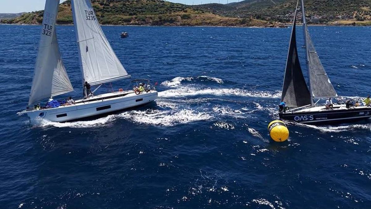 Foça'da Oasis Yaz Kupası Yat Yarışları'ndan genel bir görünüm
