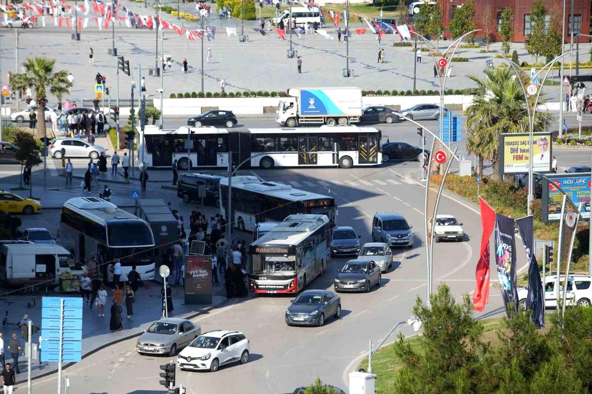 Samsun'da motorlu kara taşıtları bir yılda 37 bin arttı