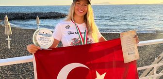 Ultra maraton yüzücüsü Eda Savcıgil'den İtalya'da 'tarihi' birincilik