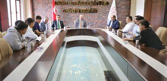 Ağrı'da Evliya Çelebi Öğrenci Değişim Projesi kapsamında gelen öğrenciler ağırlandı