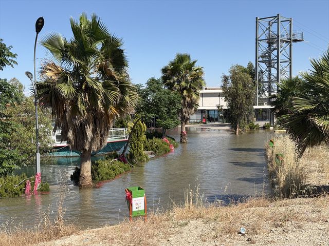 Flooded area near Ataturk Dam