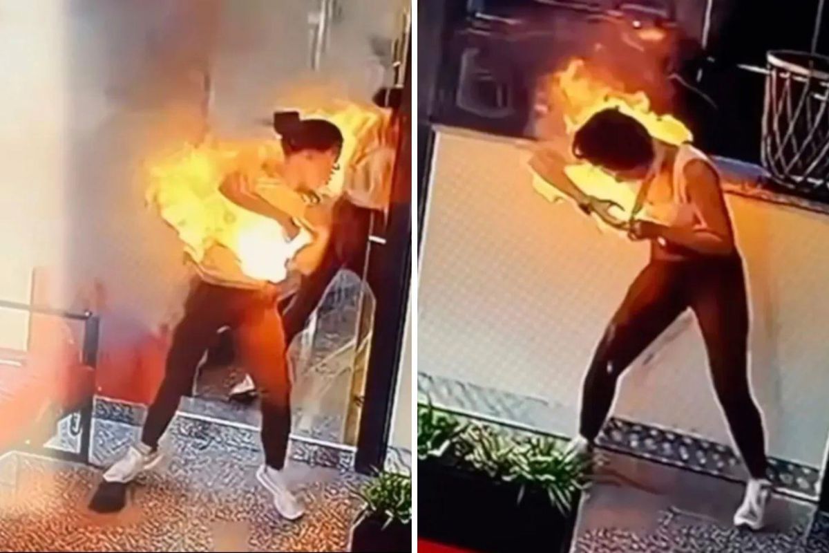 Çantasındaki cihaz bomba gibi patladı!