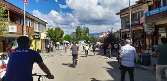 Erzurum'da 'Narman Peri Bacaları Bisiklet Turu' düzenlendi