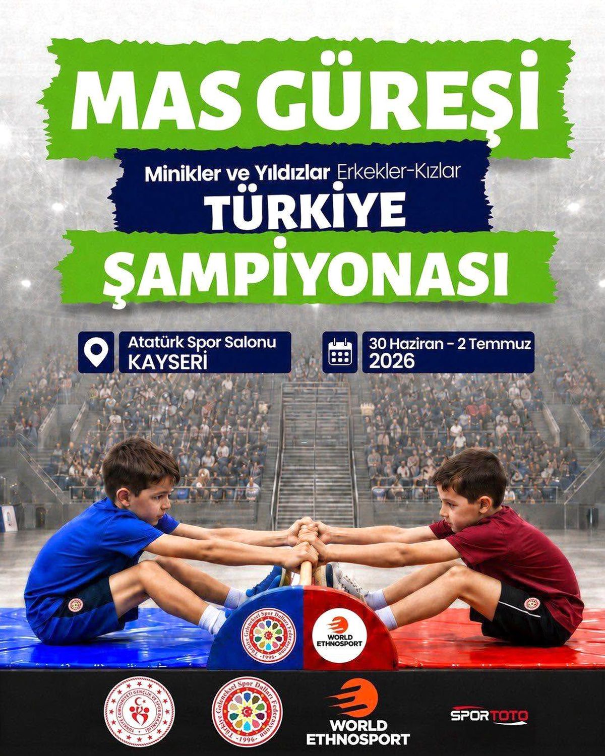 Kayseri, Mas Güreşi Türkiye Şampiyonası'na ev sahipliği yapacak