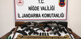 Niğde merkezli silah kaçakçılığı operasyonunda 14 zanlı yakalandı