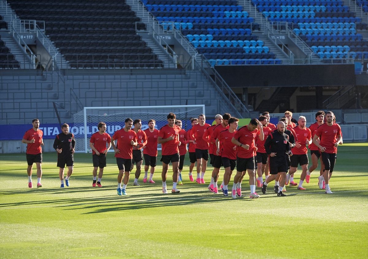 A Milli Futbol Takımı, San Jose'deki ilk antrenmanını yaptı