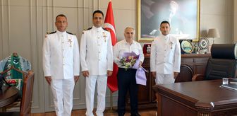 Anamur Kaymakamı Duru, Sahil Güvenlik Bot Komutanlığı personeliyle bir araya geldi