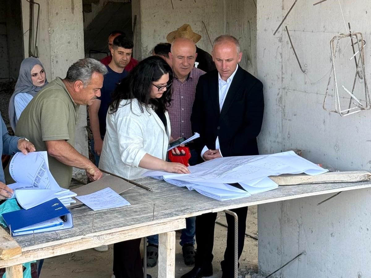 Bayburt'taki şantiyelerde yapı denetimi yapıldı